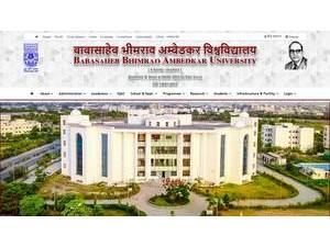 Babasaheb Bhimrao Ambedkar University's Website Screenshot