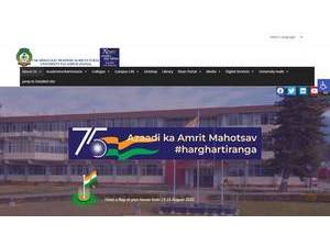 CSK Himachal Pradesh Agricultural University's Website Screenshot