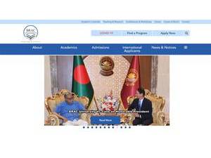 ব্র্যাক ইউনিভার্সিটি's Website Screenshot