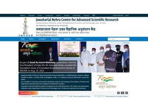 Jawaharlal Nehru Centre for Advanced Scientific Research's Website Screenshot