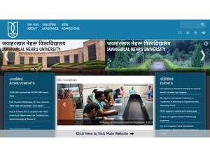 Jawaharlal Nehru University's Website Screenshot
