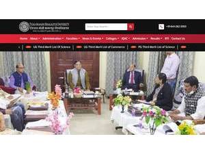 तिलका मांझी भागलपुर विश्वविद्यालय's Website Screenshot