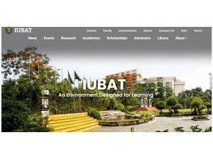 International University of Business Agriculture and Technology's Website Screenshot