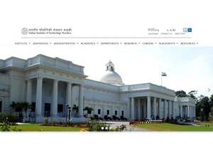 भारतीय प्रौद्योगिकी संस्थान रुड़की's Website Screenshot