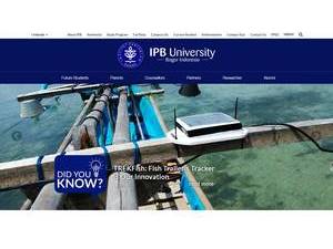 Institut Pertanian Bogor's Website Screenshot