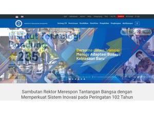 Institut Teknologi Bandung's Website Screenshot