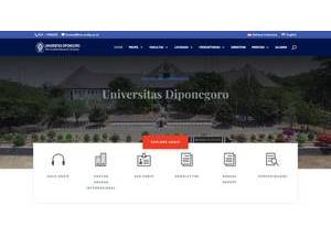 Diponegoro University's Website Screenshot