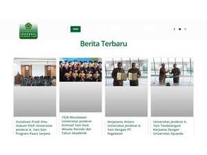 Jenderal Achmad Yani University's Website Screenshot