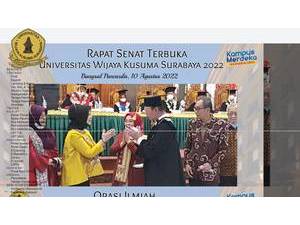 Universitas Wijaya Kusuma Surabaya's Website Screenshot