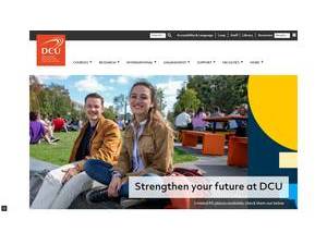Dublin City University's Website Screenshot