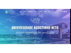 Agostinho Neto University's Website Screenshot