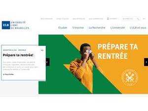 Free University of Brussels's Website Screenshot
