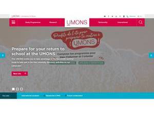 University of Mons's Website Screenshot