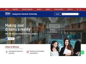 Suleyman Demirel University's Website Screenshot