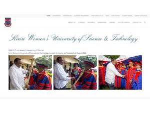 Kiriri Women's University of Science and Technology's Website Screenshot