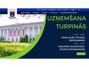 Daugavpils University's Website Screenshot