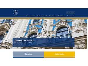 Stockholm School of Economics in Riga's Website Screenshot