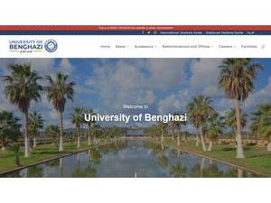 University of Benghazi's Website Screenshot