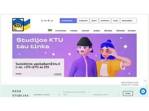 Kaunas University of Technology's Website Screenshot