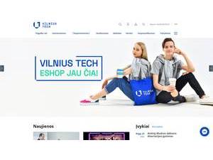 Vilnius Gediminas Technical University's Website Screenshot