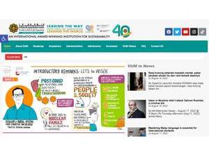 Universiti Islam Antarabangsa Malaysia's Website Screenshot