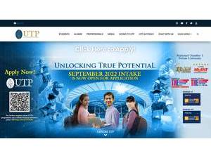 Petronas Technology University's Website Screenshot