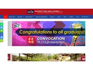 Tunku Abdul Rahman University's Website Screenshot