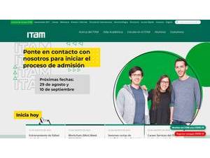 Autonomus Institute of Technology of Mexico's Website Screenshot