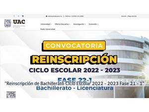 Autonomous University of Campeche's Website Screenshot