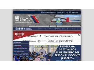 Universidad Autónoma de Guerrero's Website Screenshot