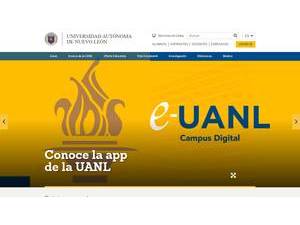 Autonomous University of Nuevo León's Website Screenshot