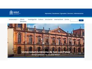 Autonomous University of San Luis Potosí's Website Screenshot