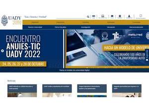 Autonomous University of Yucatan's Website Screenshot