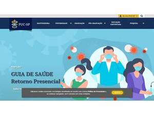 Pontifical Catholic University of São Paulo's Website Screenshot