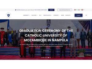 Universidade Católica de Moçambique's Website Screenshot