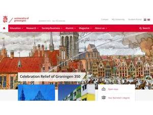 Rijksuniversiteit Groningen's Website Screenshot