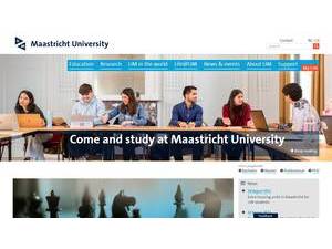 Maastricht University's Website Screenshot
