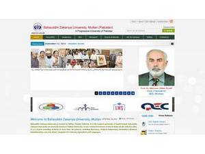 Bahauddin Zakariya University's Website Screenshot