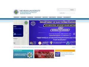 مہران یونیورسٹی آف انجینئرنگ اینڈ ٹیکنالوجی's Website Screenshot