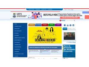 State University of Feira de Santana's Website Screenshot