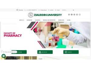 جامعہ ضیاء الدین's Website Screenshot