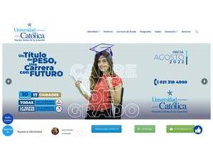 Universidad Católica Nuestra Señora de la Asunción's Website Screenshot