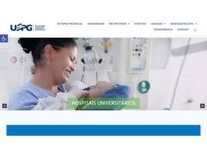 State University of Ponta Grossa's Website Screenshot