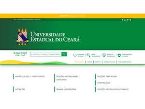 State University of Ceará's Website Screenshot