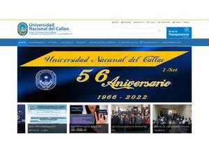 National University of Callao's Website Screenshot