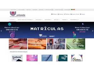 Western Paraná State University's Website Screenshot