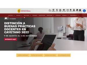 Cayetano Heredia Peruvian University's Website Screenshot