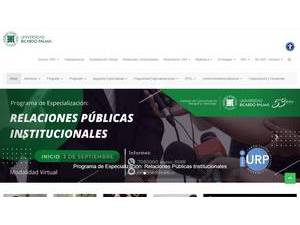 Ricardo Palma University's Website Screenshot