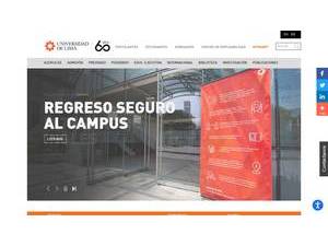 University of Lima's Website Screenshot