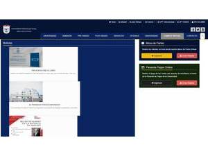 Private University of Tacna's Website Screenshot